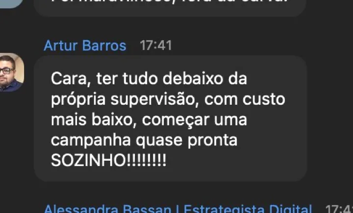Depoimento real de aluno da turma 3