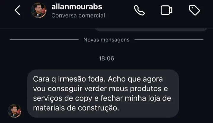 Depoimento real de aluno da turma 3