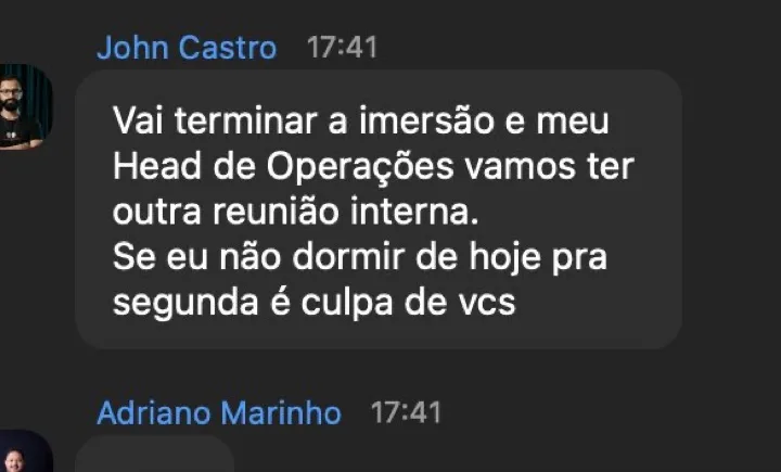 Depoimento real de aluno da turma 3
